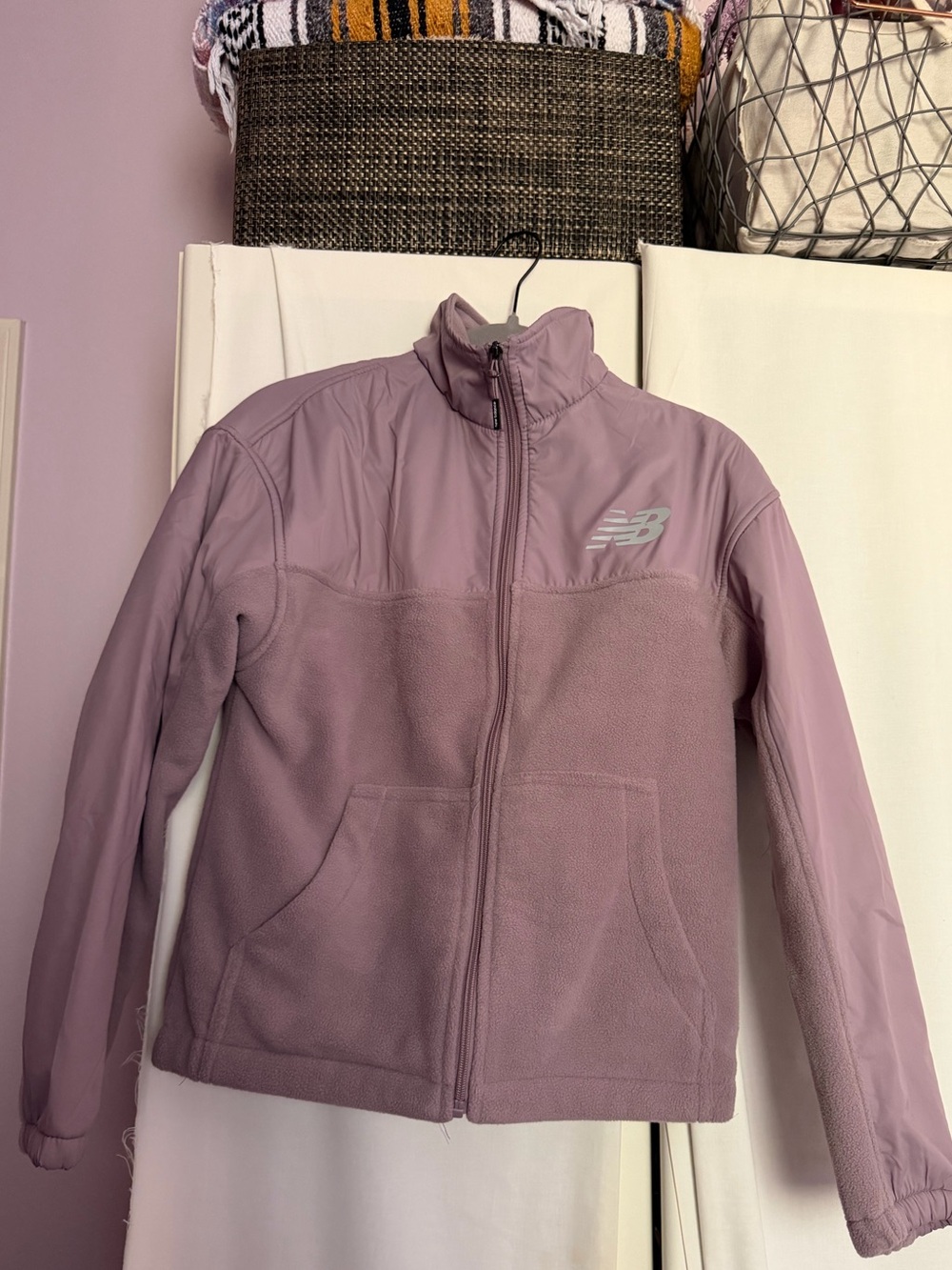 New Balance Lavender Mauve Full-Zip Utility Jacket